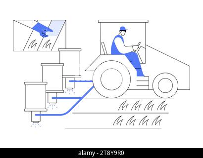 Engrais utilisez l'illustration vectorielle de concept abstrait. Illustration de Vecteur