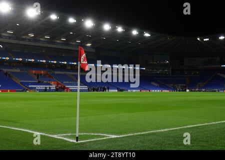 Cardiff, Royaume-Uni. 21 novembre 2023. Vue générale du Cardiff City Stadium pendant le match de qualification de l'UEFA Euro 2024 entre le pays de Galles et Turkiye au Cardiff City Stadium à Cardiff, pays de Galles. (James Whitehead/SPP) crédit : SPP Sport Press photo. /Alamy Live News Banque D'Images