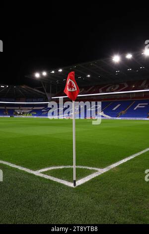 Cardiff, Royaume-Uni. 21 novembre 2023. Vue générale du Cardiff City Stadium pendant le match de qualification de l'UEFA Euro 2024 entre le pays de Galles et Turkiye au Cardiff City Stadium à Cardiff, pays de Galles. (James Whitehead/SPP) crédit : SPP Sport Press photo. /Alamy Live News Banque D'Images