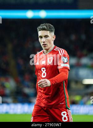 Cardiff City Stadium, Cardiff, Royaume-Uni. 21 novembre 2023. UEFA Euro qualification Group D football, pays de Galles contre Turquie ; Harry Wilson du pays de Galles crédit : action plus Sports/Alamy Live News Banque D'Images