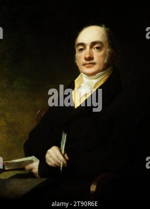 Portrait de John Baillie (1772-1833), 1817, Sir Henry Raeburn, Écossais, 1756 - 1823, 35 7/8 x 28 1/8 po (91,12 x 71,44 cm) (toile), huile sur toile, Écosse, 19e siècle Banque D'Images