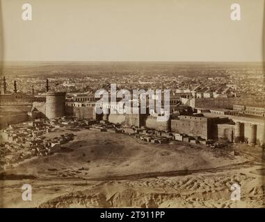 Le Caire, Egypte, 19e siècle, Pascal Sebah, turc, 1823 - 1886, 9 3/4 x 12 3/8 po (24,77 x 31,43 cm) (image)11 x 14 pouces (27,94 x 35,56 cm) (monture), estampe albumen, Turquie, 19e siècle Banque D'Images