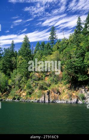 Rogue Wild & Scenic River, Rogue-Coquille National Scenic Byway, forêt nationale de Siskiyou, Oregon Banque D'Images