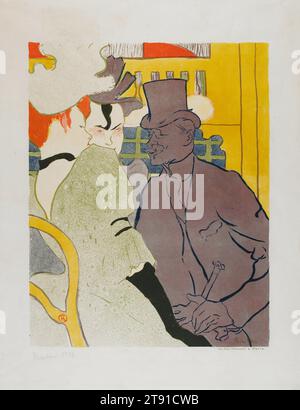 L'Anglais au Moulin Rouge, 1892, Henri de Toulouse-Lautrec, Français, 1864-1901, 18 5/8 x 14 5/8 po (47,31 x 37,15 cm) (image)24 5/8 x 19 1/8 pouces (62,55 x 48,58 cm) (feuille), Lithographie couleur, France, 19e siècle Banque D'Images