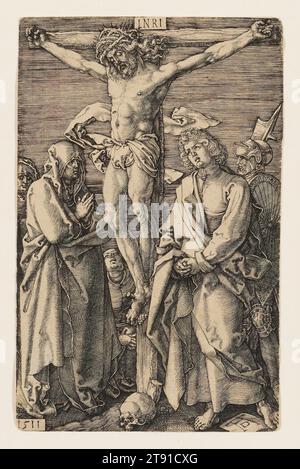 Crucifixion, c. 1511, Albrecht Dürer, allemand, 1471-1528, 4 1/2 x 2 7/8 po (11,43 x 7,3 cm) (image), gravure, Allemagne, 16e siècle Banque D'Images