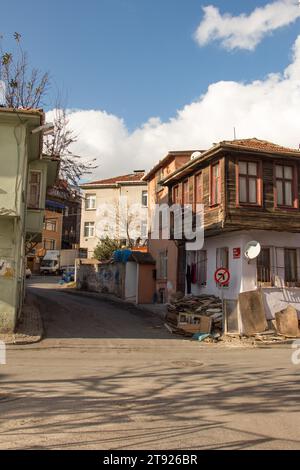 Exemple architectural de maisons traditionnelles turques exceptionnelles Banque D'Images