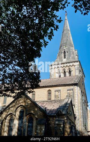 L'église de St. John the Evangelist, mieux connu sous le nom d'Église afghane, une église anglicane à Navy Nagar, Colaba, Mumbai, Inde Banque D'Images