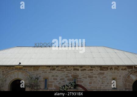 The Limestone Kerosene Store - Bâtiment classé au patrimoine, actuellement le Kidogo Arthouse Banque D'Images