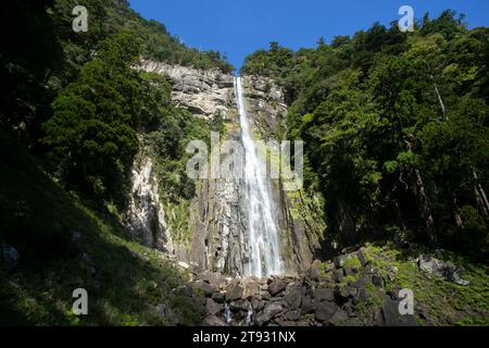 NACHI Waterfall est une grande cascade permanente au Japon située dans la préfecture de Wakayama. Banque D'Images