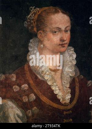 Portrait de Bianca Cappello, seconde épouse de Francesco Ier de Médicis vers 1580 par Alessandro Allori Banque D'Images