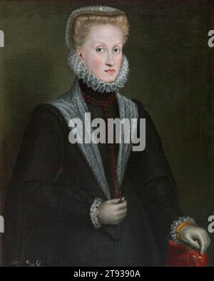 Portrait de la reine Anna d'Autriche 1573 par Sofonisba Anguissola Banque D'Images