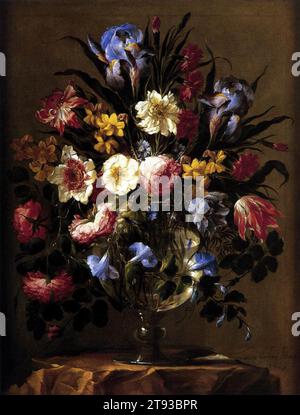 Vase de fleurs 1668 par Juan de Arellano Banque D'Images