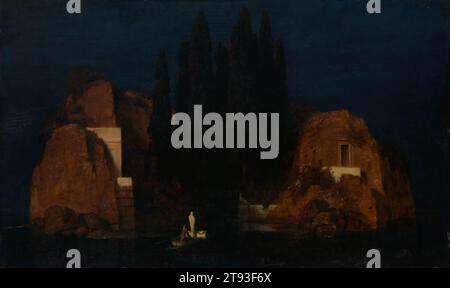 Île des morts (deuxième version) 1880 par Arnold Bocklin Banque D'Images