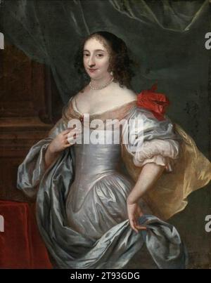 Portrait d'une dame - par Jan de Baen Banque D'Images