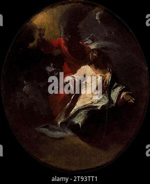 L'agonie du Christ dans le jardin - par Giuseppe Bazzani Banque D'Images