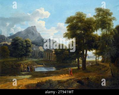 Paysage montagneux vers 1801 par Jean-Victor Bertin Banque D'Images