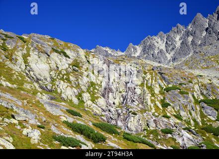 Mala Studena Dolina à Vysoke Tatry (Tatras Mountains), Slovaquie. Banque D'Images