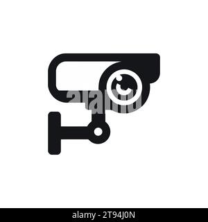 icône de caméra de surveillance de rue isolée. Illustration vectorielle Illustration de Vecteur