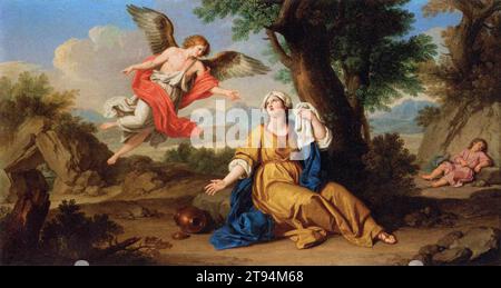 Hagar et l'Ange vers 1776 par Giuseppe Bottani Banque D'Images