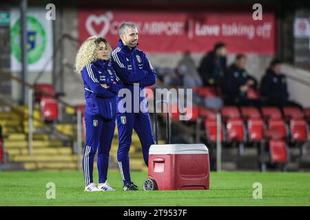 21 novembre 2023, Cork, Irlande - UEFA Under 21 Championship qualifier : République d'Irlande vs Italie à Turners Cross. Crédit : David Ribeiro Banque D'Images