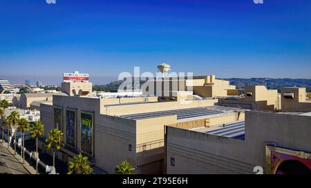 Sony Pictures Studios Columbia Pictures in Culver City vue aérienne - Los Angeles Drone Footage - LOS ANGELES, ÉTATS-Unis - 5 NOVEMBRE 2023 Banque D'Images