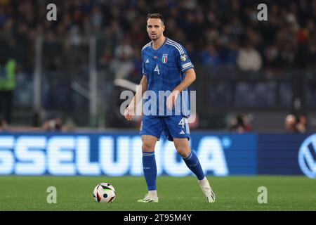 Rome, Italie. 17 novembre 2023. Federico Gatti d'Italie lors du match de qualification pour le Championnat d'Europe de l'UEFA au Stadio Olimpico, Rome. Le crédit photo devrait se lire : Jonathan Moscrop/Sportimage crédit : Sportimage Ltd/Alamy Live News Banque D'Images