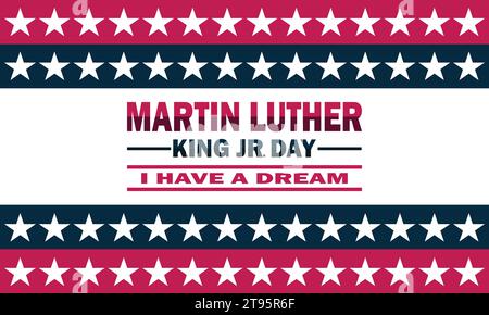 Martin Luther King Day. Illustration vectorielle. Convient pour carte de voeux, affiche et bannière. Illustration de Vecteur