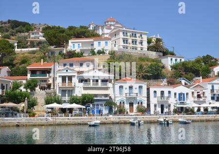 Grèce, Nord Égée, Ikaria Island village Evdilos Banque D'Images