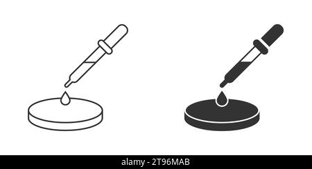 Icône de boîte de Pétri. Illustration vectorielle Illustration de Vecteur