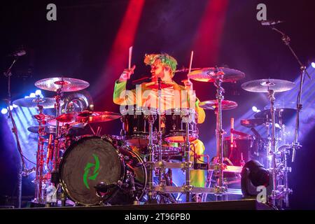 Croatie, Zagreb, 221123. Usine de culture. Concert du groupe de hard rock américain Halestorm. Photo : Nera Simic/CROPIX Copyright : xxNeraxSimicx halestorm tvornica31-221123 crédit : Imago/Alamy Live News Banque D'Images