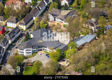 Vue aérienne, école Rudolf Steiner Waldorf, Langendreer, Bochum, région de la Ruhr, Rhénanie du Nord-Westphalie, Allemagne, Education, établissement d'enseignement, DE, E Banque D'Images