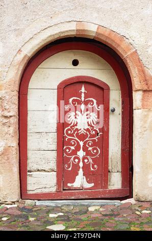 belle porte de château médiéval en italie Banque D'Images