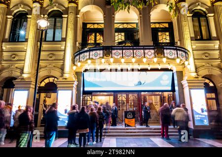 Le London Palladium Theatre de nuit, Argyll Street, Londres, Royaume-Uni Banque D'Images