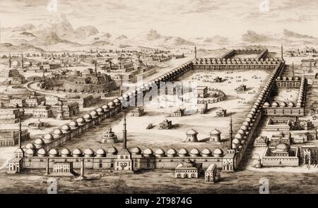 Grande mosquée de la Mecque, Arabie Saoudite, XVIIIe siècle Banque D'Images
