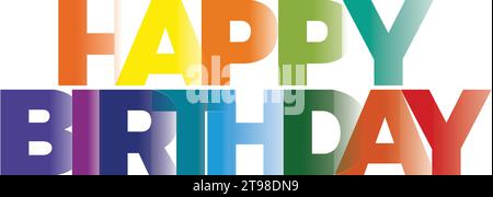 Carte de voeux Happy Birthday Vector EPS 10 illustration. Illustration de Vecteur