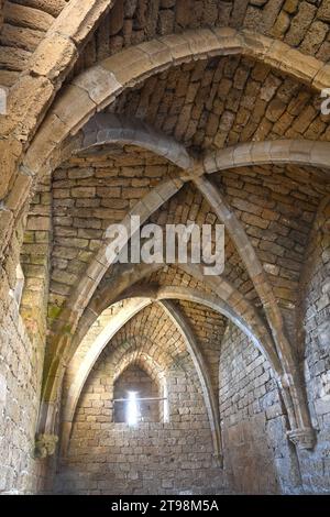Entrée Gatehouse.Caesarea Israël. Banque D'Images