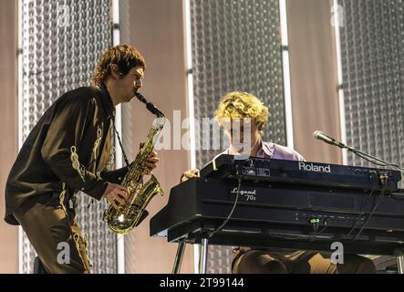 AMSTERDAM - son mieux lors d'un concert à AFAS Live. Ce sont les plus grands concerts de la carrière du groupe à ce jour. ANP EVA PLEVIER netherlands Out - belgique Out Banque D'Images