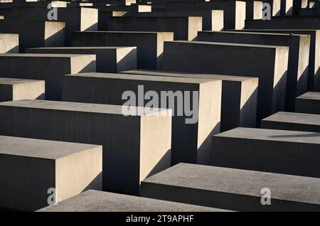 Berlin, Allemagne - 31 octobre 2022 : Mémorial aux Juifs assassinés d'Europe. Banque D'Images