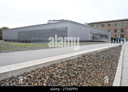 Berlin, Allemagne - 03 novembre 2022 : la topographie de la terreur (Topographie des terrors) est un musée d'histoire en plein air et en intérieur à Berlin. Banque D'Images