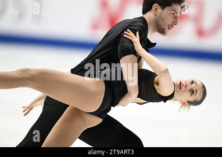 Anastasia Golubeva & Hektor Giotopoulos Moore (AUS), 24 NOVEMBRE 2023 - Patinage artistique : Grand Prix ISU de Patinage artistique 2023/24 NHK Trophy pairs programme court à Osaka, Japon. (Photo de MATSUO.K/AFLO SPORT) Banque D'Images
