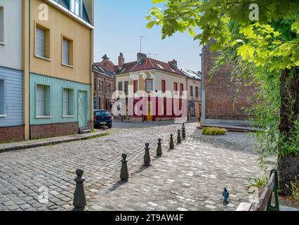 Impression d'Amiens, ville et commune du nord de la France. Elle est la capitale du département de la somme dans la région des hauts-de-France Banque D'Images