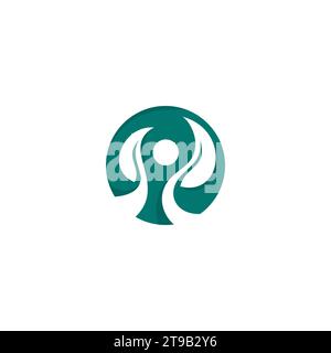 logo biologique de plus en plus réussi. Logo People Health Illustration de Vecteur