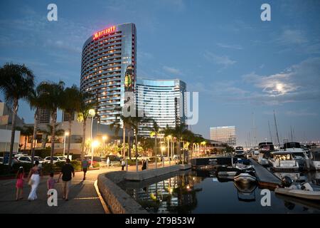 San Diego, CA, États-Unis - 31 juillet 2023 : Hotel Marriott Marquis San Diego Marina. Banque D'Images