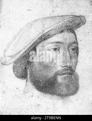 Portrait de Jean de Dinteville, Seigneur de Polisy c. 1533 par Jean Clouet Banque D'Images