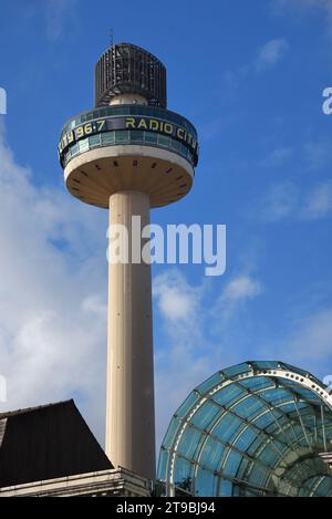 Beacon Viewing Gallery (1969) ou observation Tower, alias radio City Tower, St. John's Beacon ou St. John's Tower Liverpool Banque D'Images