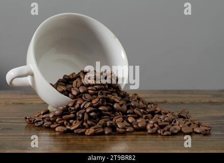 café torréfié fait à partir de grains de café sur l'écran pas de personnes stock image photo Banque D'Images