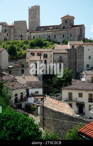 Castel del Monte, région des Abruzzes, province de l'Aquila, Italie Banque D'Images