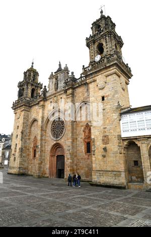 Cathédrale de Mondonedo, romane, gothique et baroque.Chemin de Saint James.Lugo, Galice, Espagne. Banque D'Images