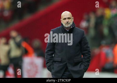 Entraîneur Michal Probierz, de Pologne, vu lors du match amical entre la Pologne et la Lettonie à PEG Narodowy. Score final ; Pologne 2:0 Lettonie. Banque D'Images