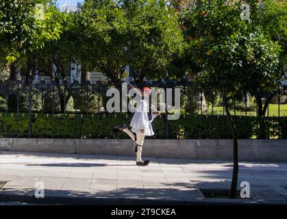 Une garde présidentielle grecque devant le Palais présidentiel à Athènes, Grèce Banque D'Images